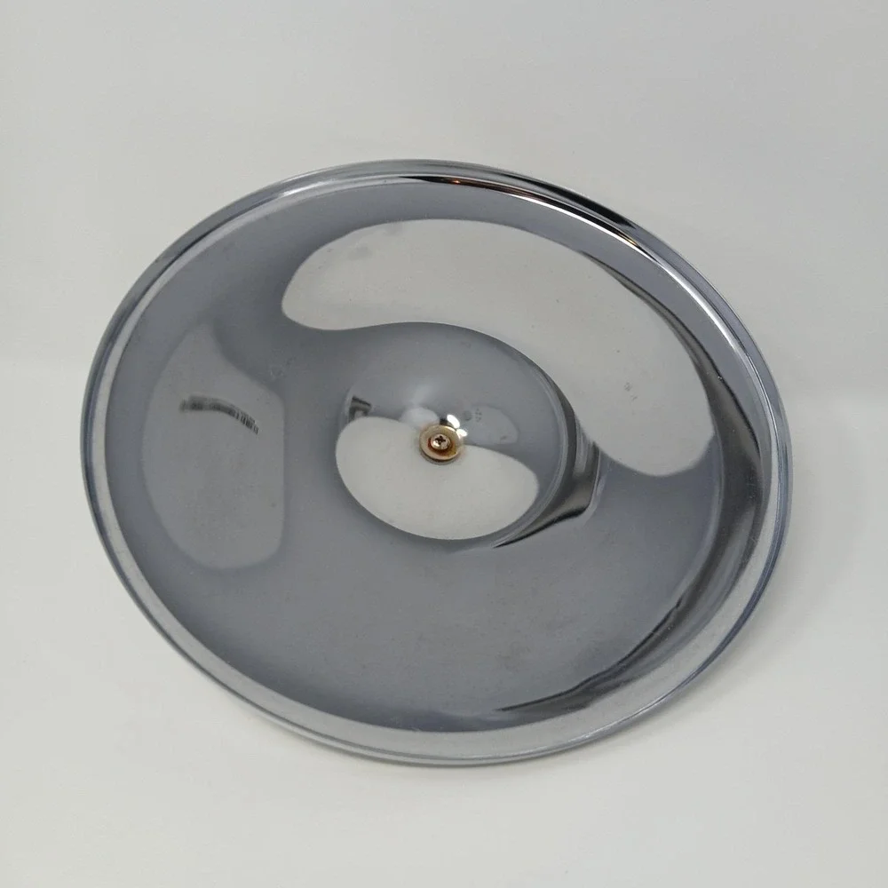Vtg Kromex Chrome Silver Tone Round Lidded Party Serving Dish  1960s Made In USA